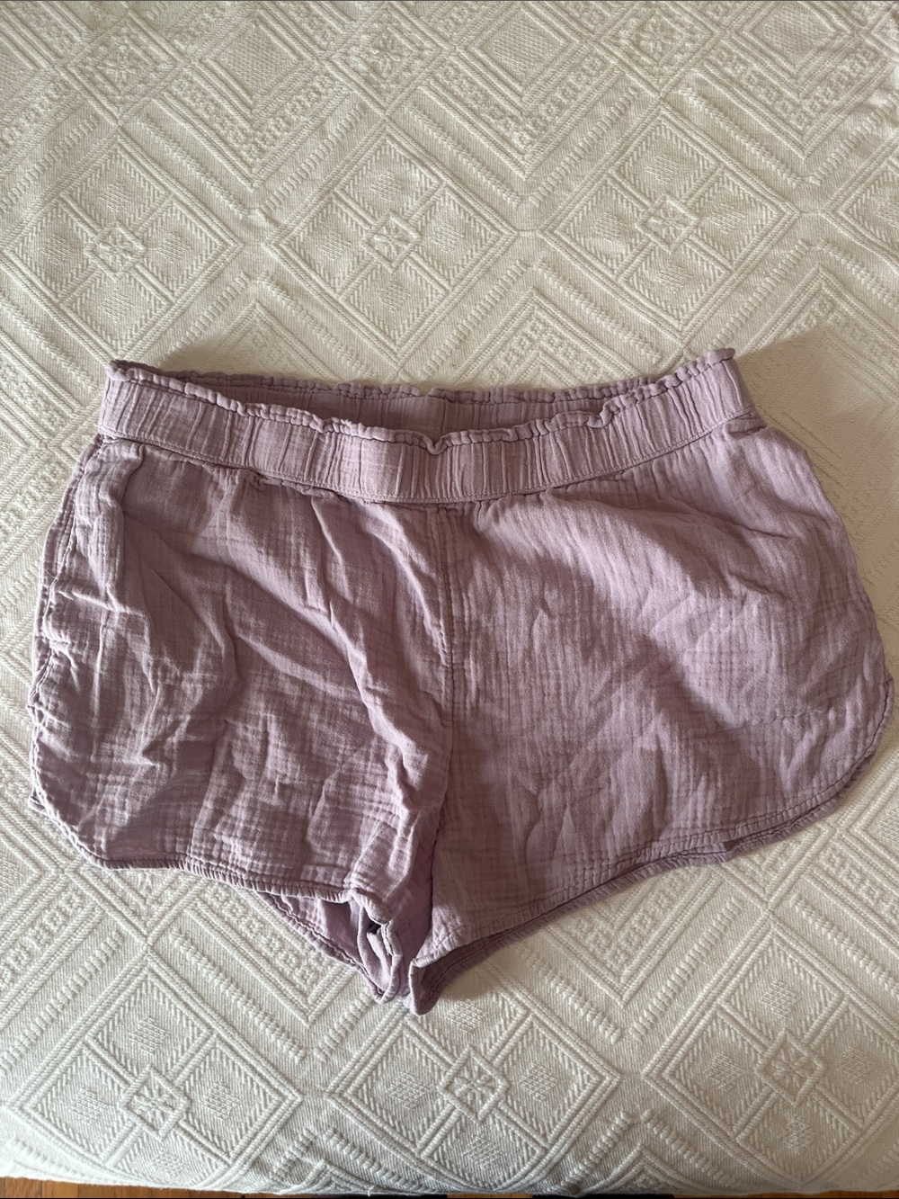 Universal Thread Lilac Elastic Waist Gauze Shorts